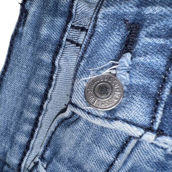 Levis 514 Mens Jeans 32x32 Blue Straight Fit Stretch Denim Zip Fly 5 Pocket - Picture 5 of 14